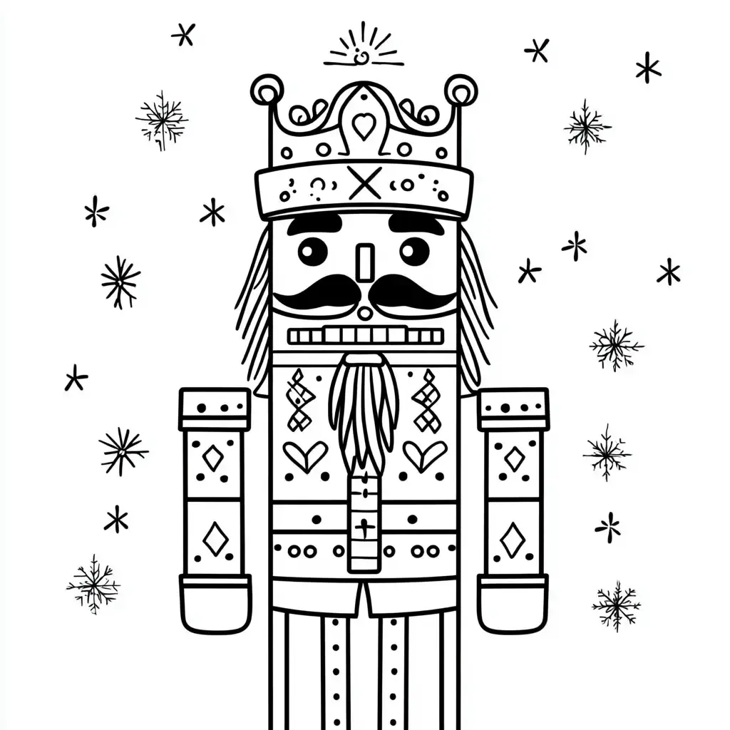 Dibujo de rey de los cascanueces para colorear Dibujo de rey de los cascanueces para colorear