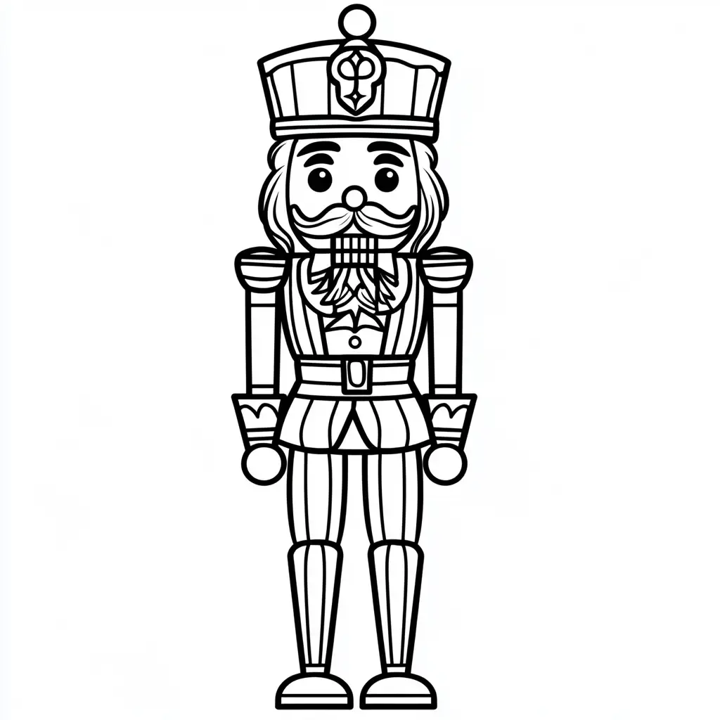 Dibujo de nutcracker para colorear Dibujo de nutcracker para colorear