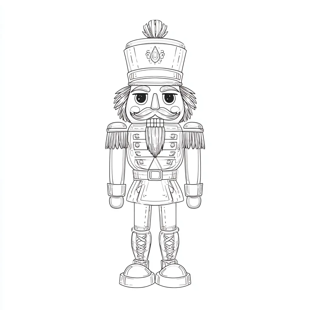 Dibujo de cascanueces favorito para colorear Dibujo de cascanueces favorito para colorear