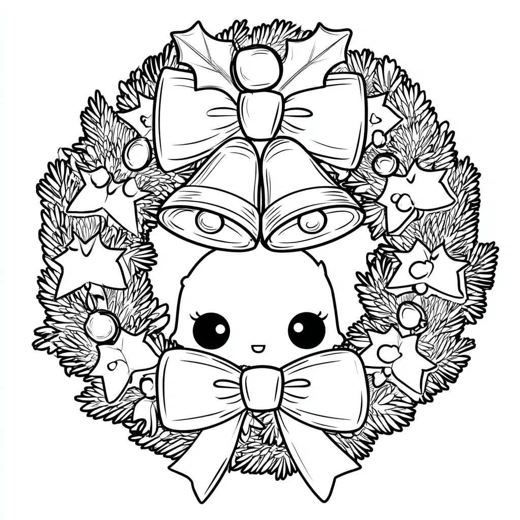 Dibujo de corona kawaii con sorpresa para colorear Dibujo de corona kawaii con sorpresa para colorear