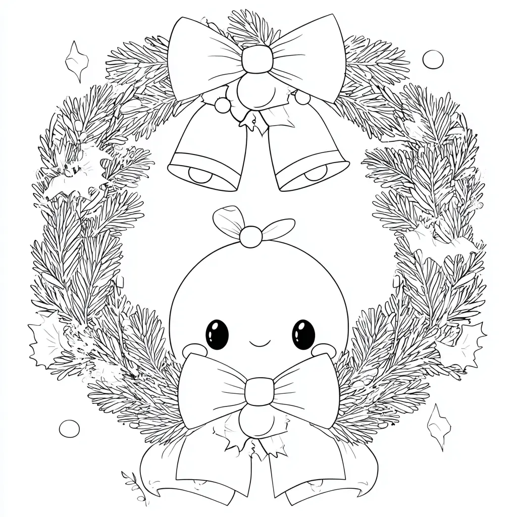 Dibujo de corona kawaii con moñita para colorear Dibujo de corona kawaii con moñita para colorear