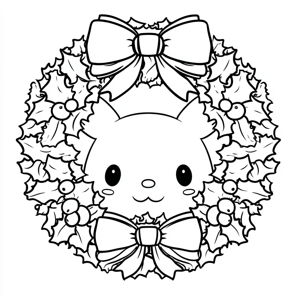 Dibujo de corona kawaii con carita de gato para colorear Dibujo de corona kawaii con carita de gato para colorear