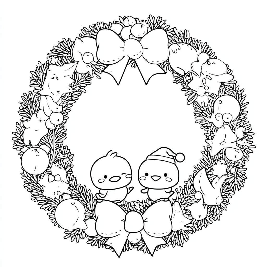 Dibujo de corona kawaii de pollitos para colorear Dibujo de corona kawaii de pollitos para colorear