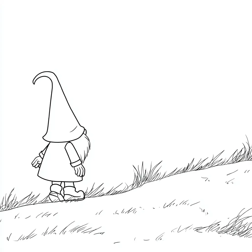 Dibujo de el duende caminante para colorear
