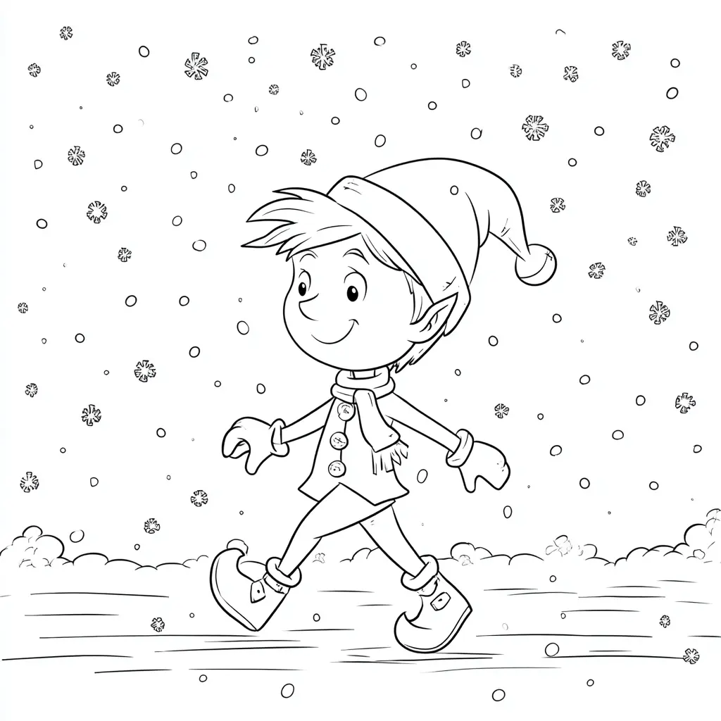 Dibujo de el duende aventurero para colorear