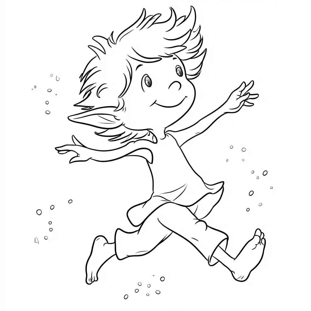 Dibujo de el baile del duende para colorear