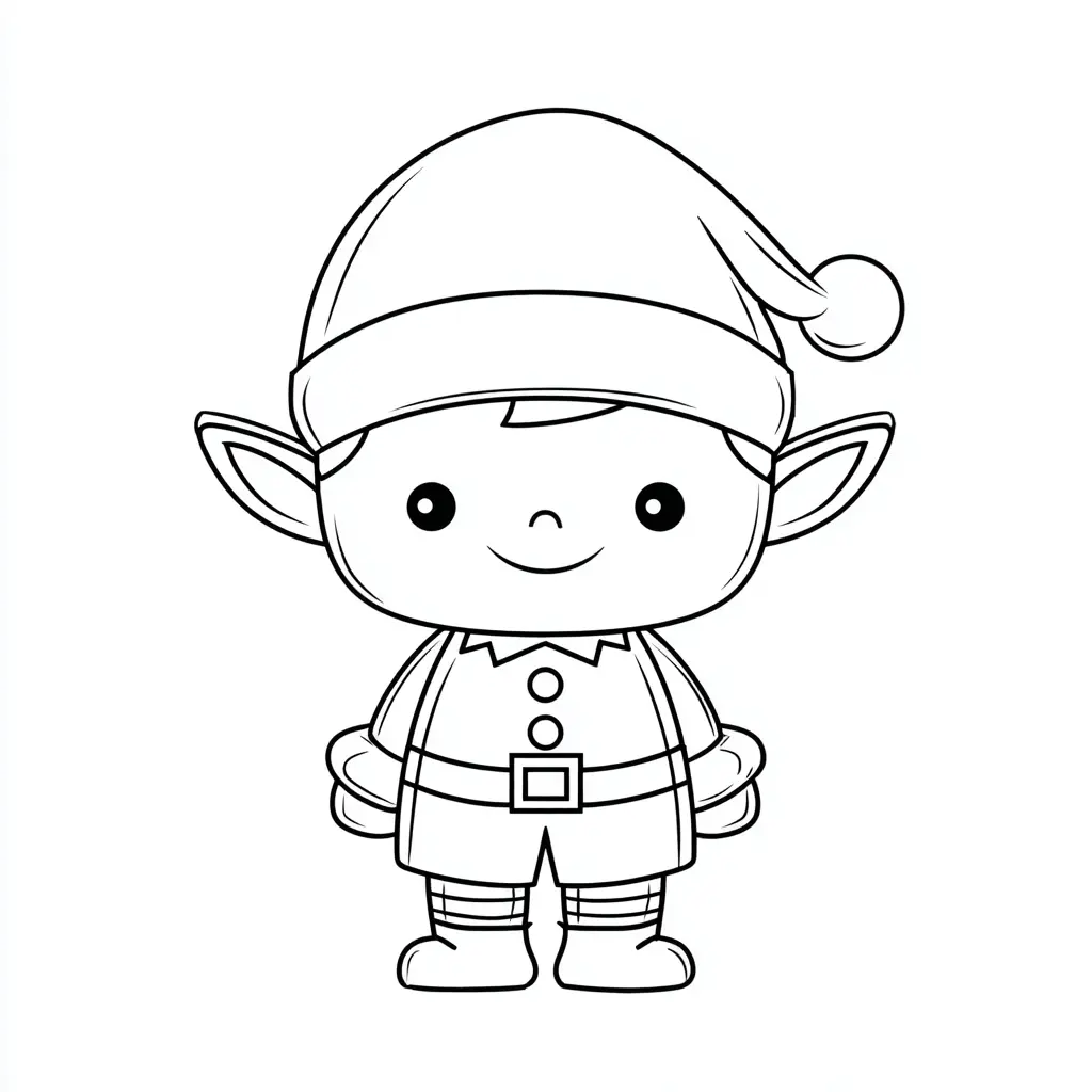 Dibujo de pequeño duende para colorear