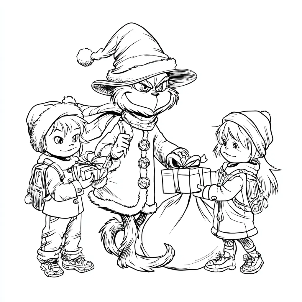 Dibujo de los niños de Villa Quién para colorear Dibujo de los niños de Villa Quién para colorear