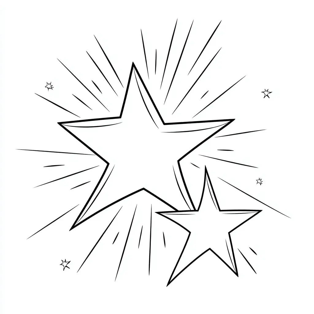 Dibujo de estrellas navideñas para colorear Dibujo de estrellas navideñas para colorear
