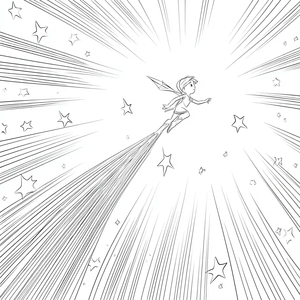 Dibujo de una estrella fantástica para colorear Dibujo de una estrella fantástica para colorear
