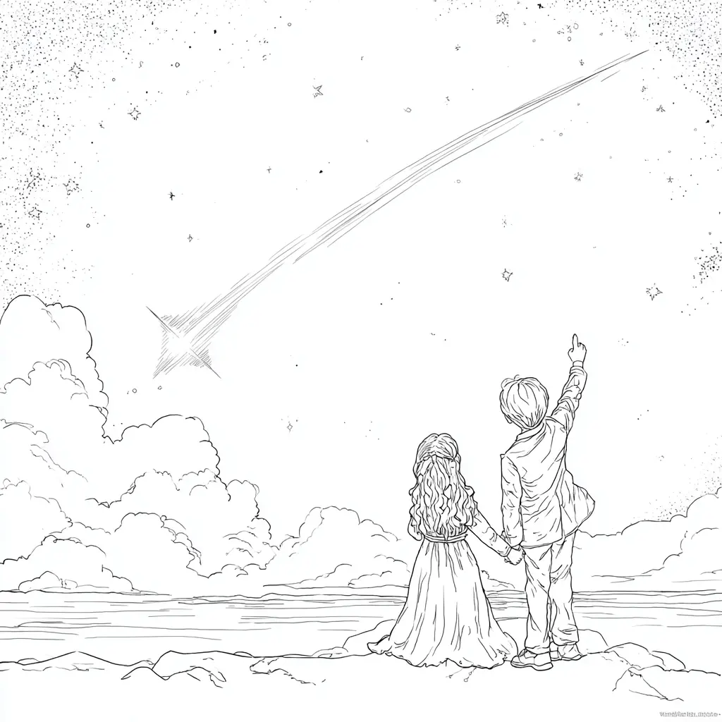 Dibujo de amigos de las estrellas para colorear Dibujo de amigos de las estrellas para colorear