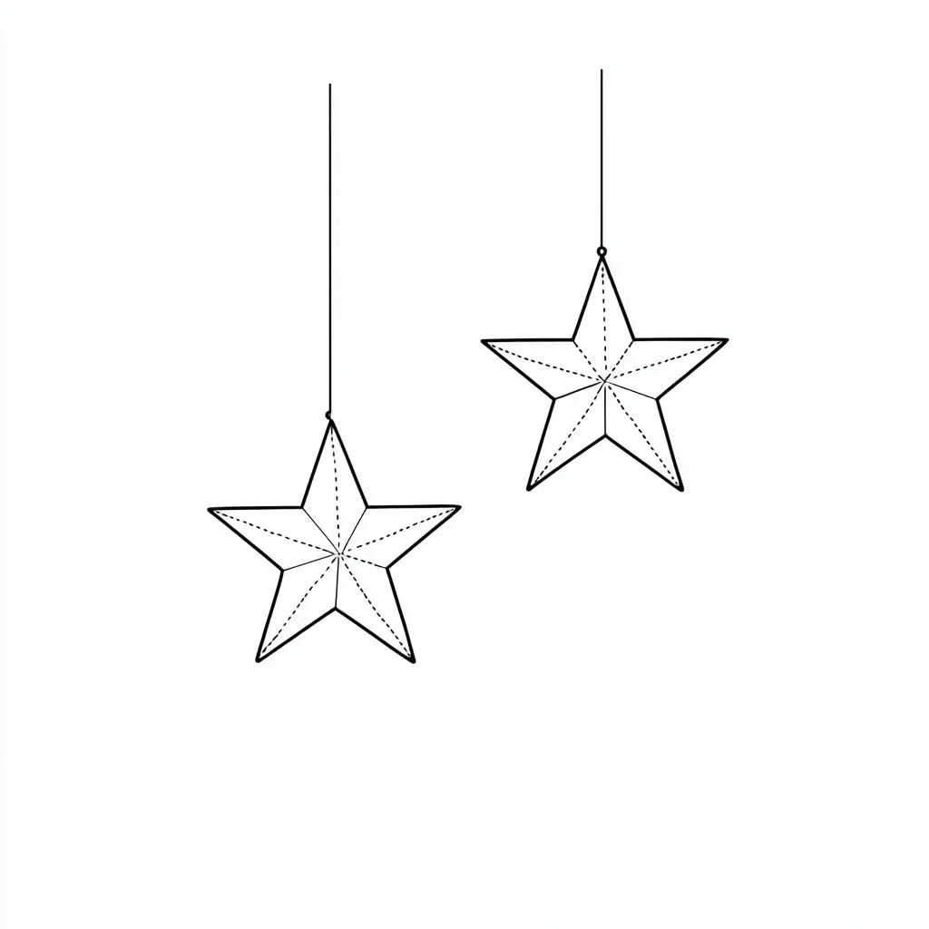 Dibujo de estrellas decorativas para colorear Dibujo de estrellas decorativas para colorear
