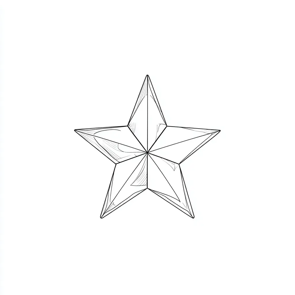 Dibujo de estrella de cristal navideña para colorear Dibujo de estrella de cristal navideña para colorear