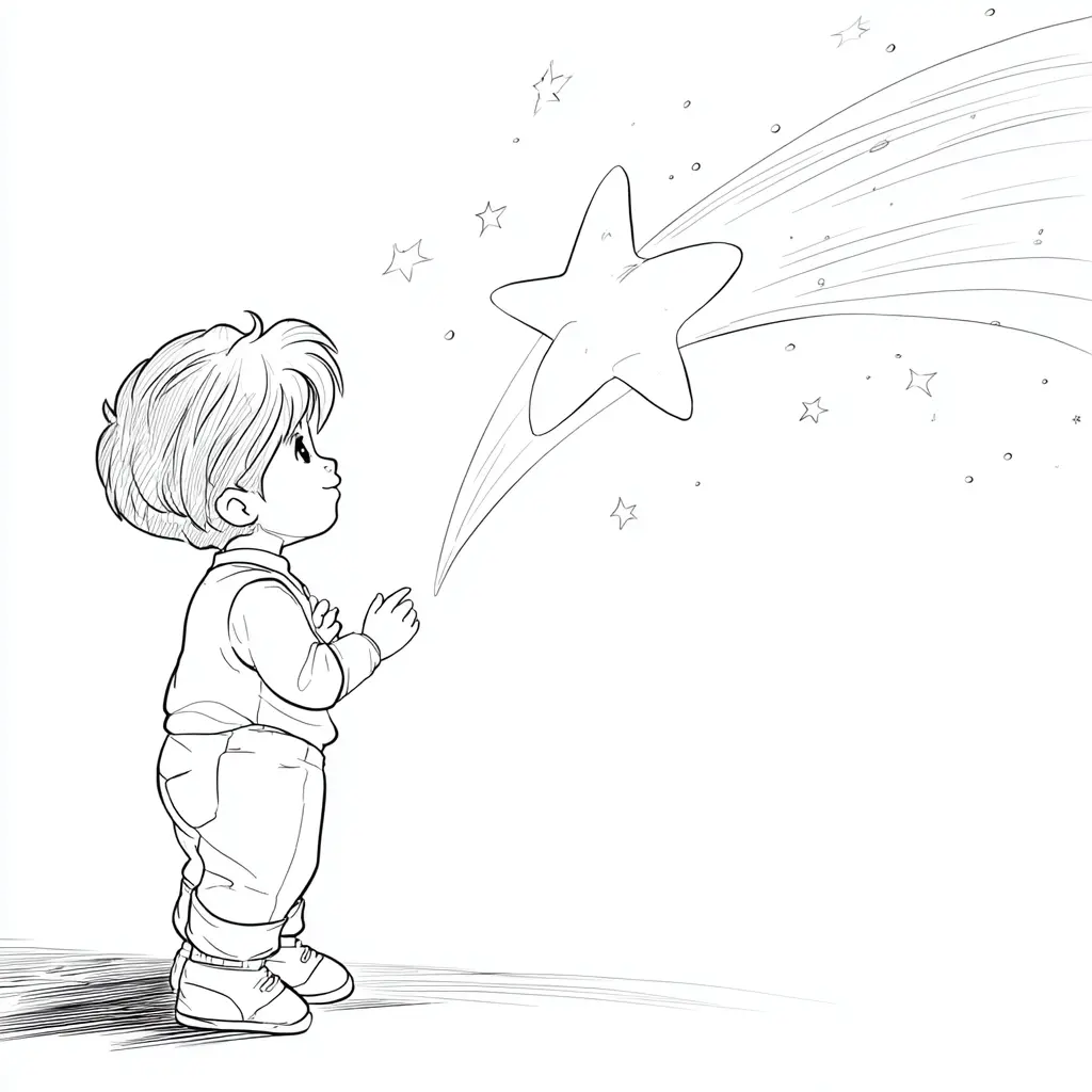 Dibujo de el regalo de la estrella para colorear Dibujo de el regalo de la estrella para colorear