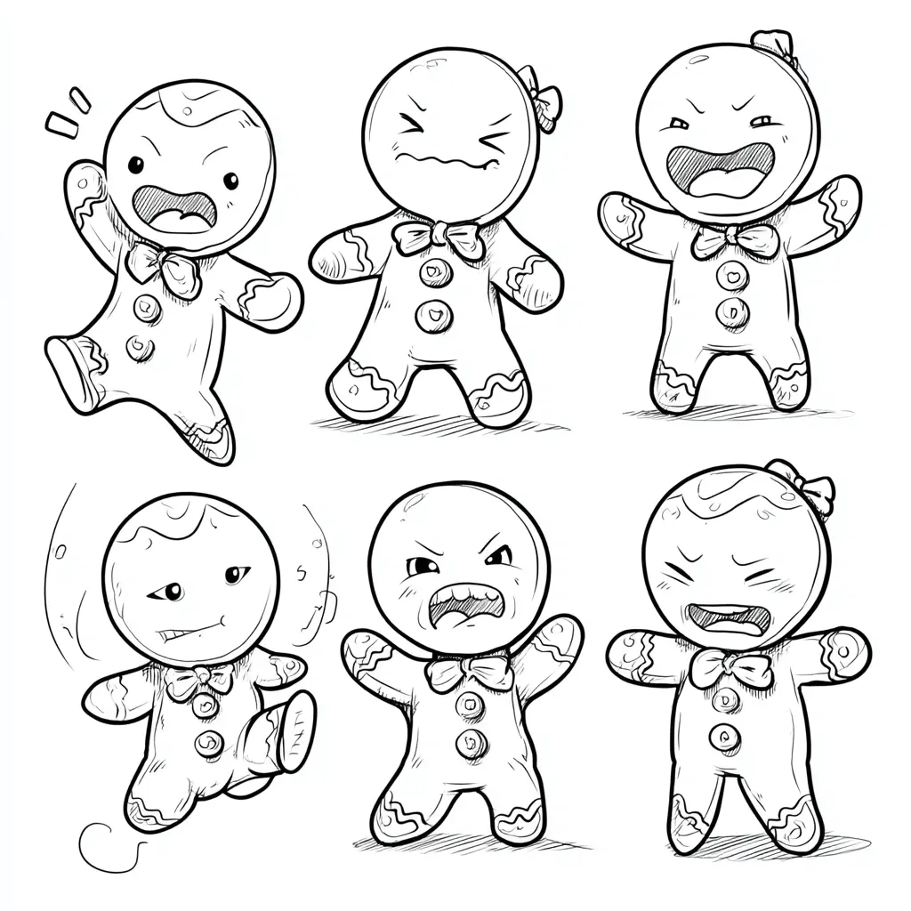 Dibujo de emociones de niños de jengibre para colorear Dibujo de emociones de niños de jengibre para colorear