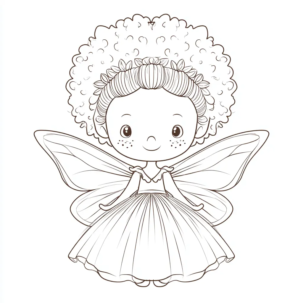 Dibujo de hada de gala para colorear Dibujo de hada de gala para colorear