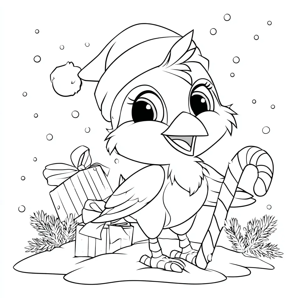 Dibujo de sorpresas con plumas para colorear Dibujo de sorpresas con plumas para colorear