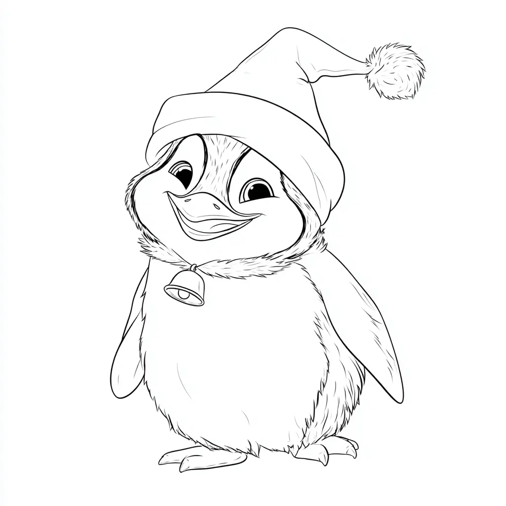 Dibujo de el pingüino campanero para colorear Dibujo de el pingüino campanero para colorear