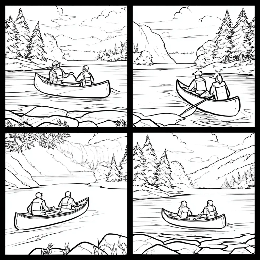 Dibujo de escenas de remos para colorear Dibujo de escenas de remos para colorear