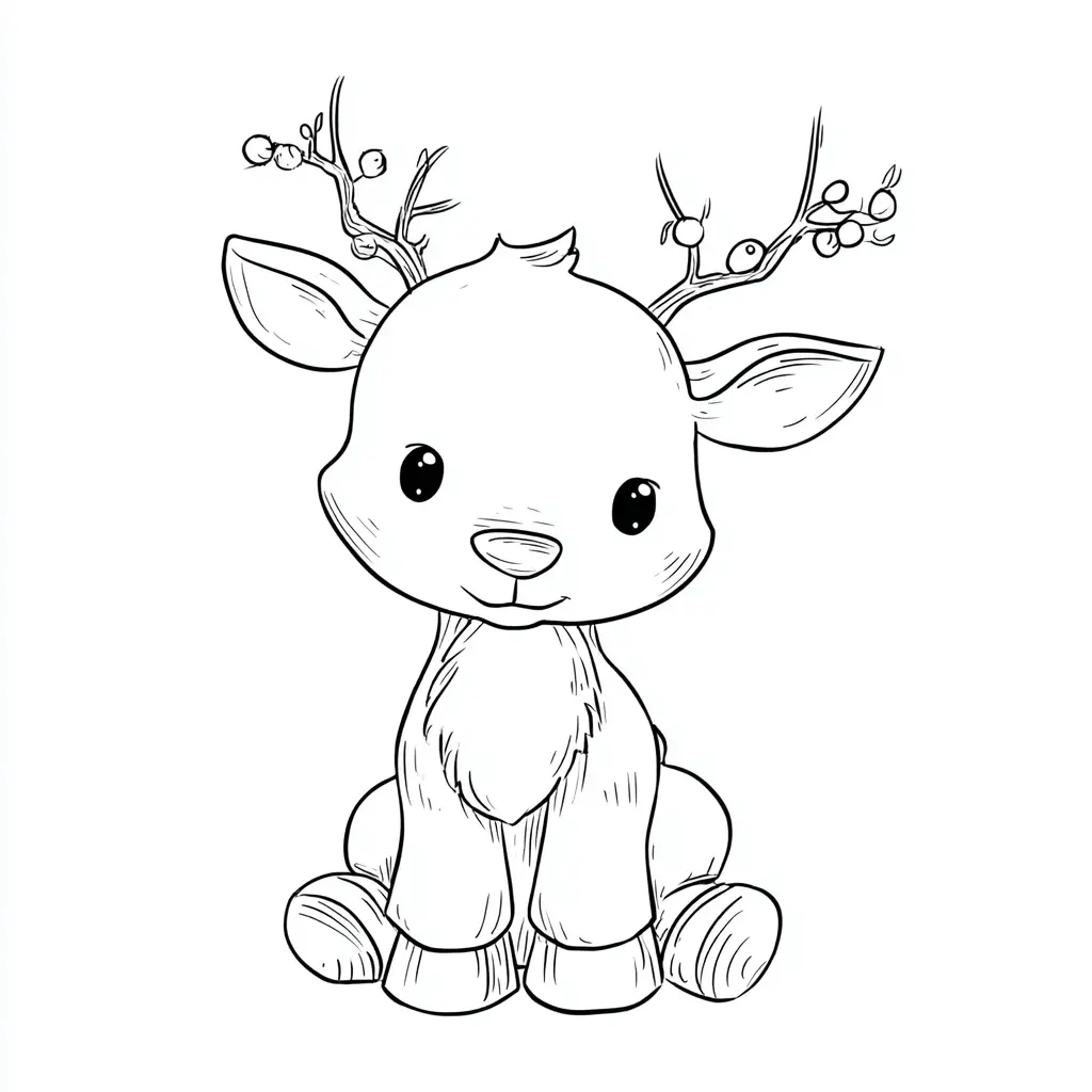 Dibujo de el renito sentado para colorear