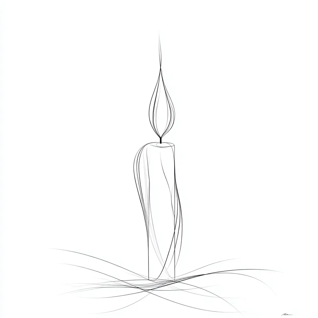 Dibujo de boceto de vela para colorear Dibujo de boceto de vela para colorear