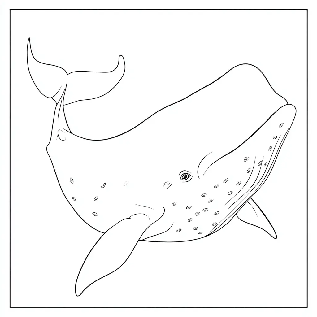 Dibujo de el cachalote para colorear Dibujo de el cachalote para colorear
