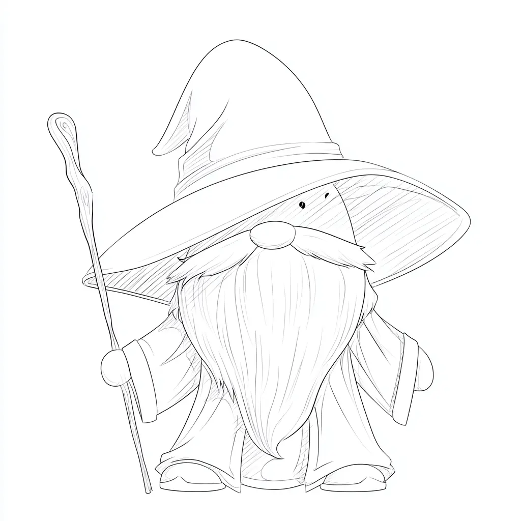 Dibujo de el mago misterioso para colorear Dibujo de el mago misterioso para colorear