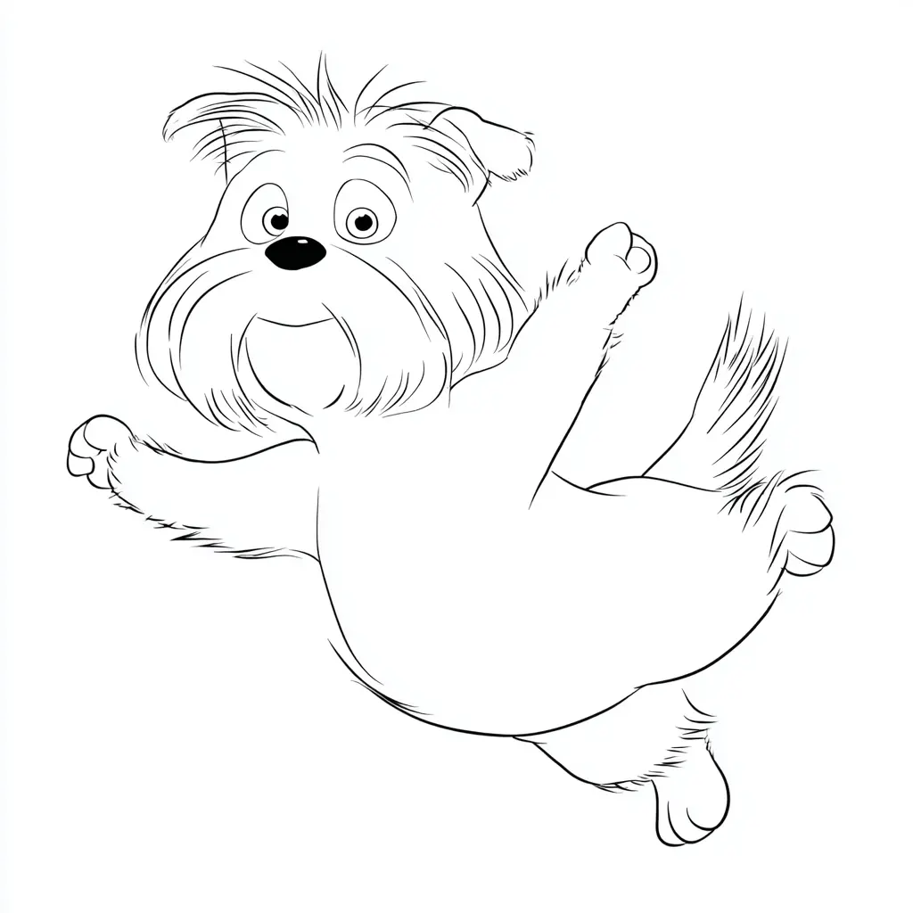 Dibujo de bichón maltés de dibujos para colorear Dibujo de bichón maltés de dibujos para colorear