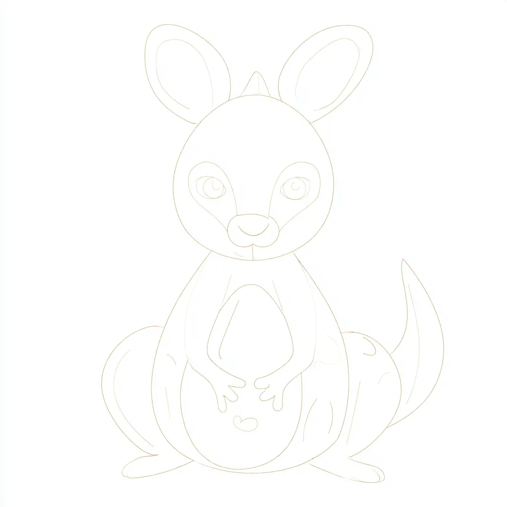 icono de canguro para niños pegatina de dibujos animados. Ilustración de  vector de mascota animal lindo australiano. animales de australia logo  lindo personaje 9749879 Vector en Vecteezy, image size:1024x1024