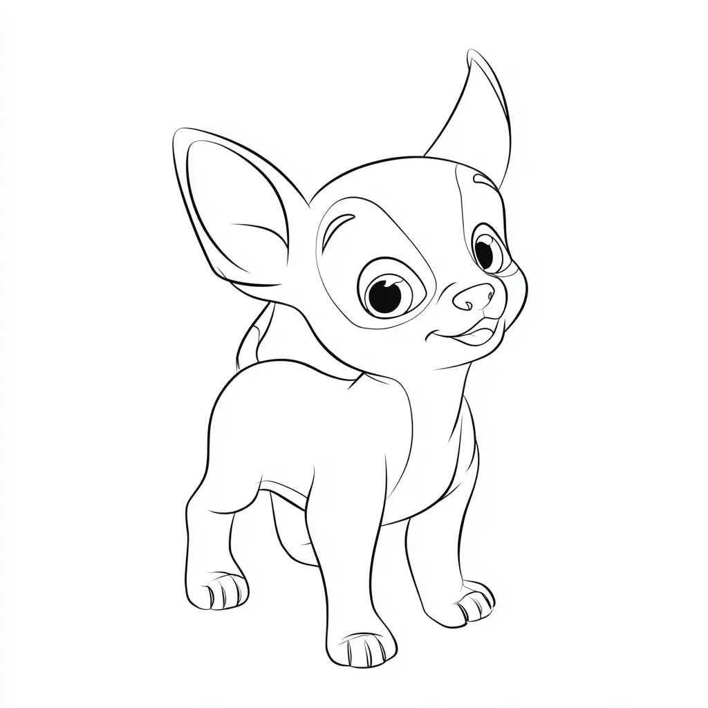 Dibujo de chihuahua de dibujos para colorear Dibujo de chihuahua de dibujos para colorear