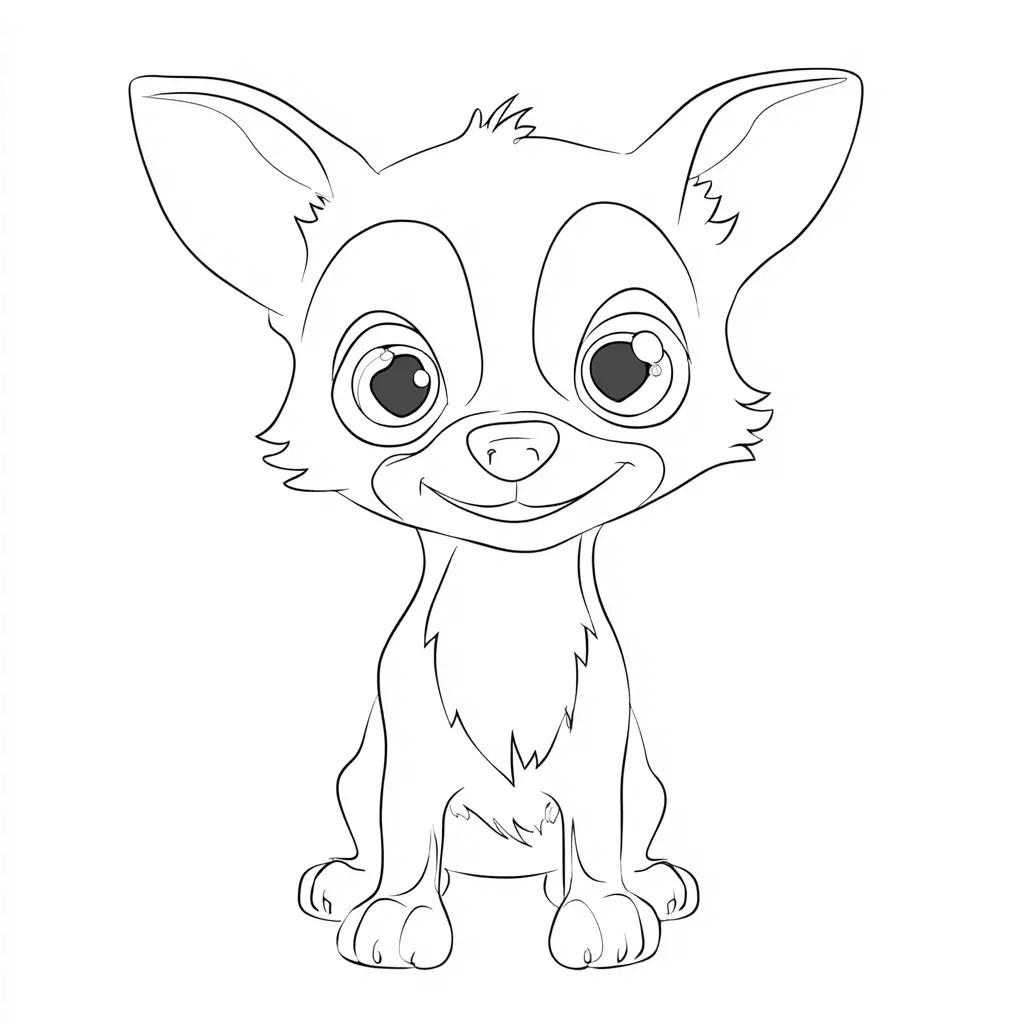 Dibujo de cachorro chihuahua para colorear Dibujo de cachorro chihuahua para colorear