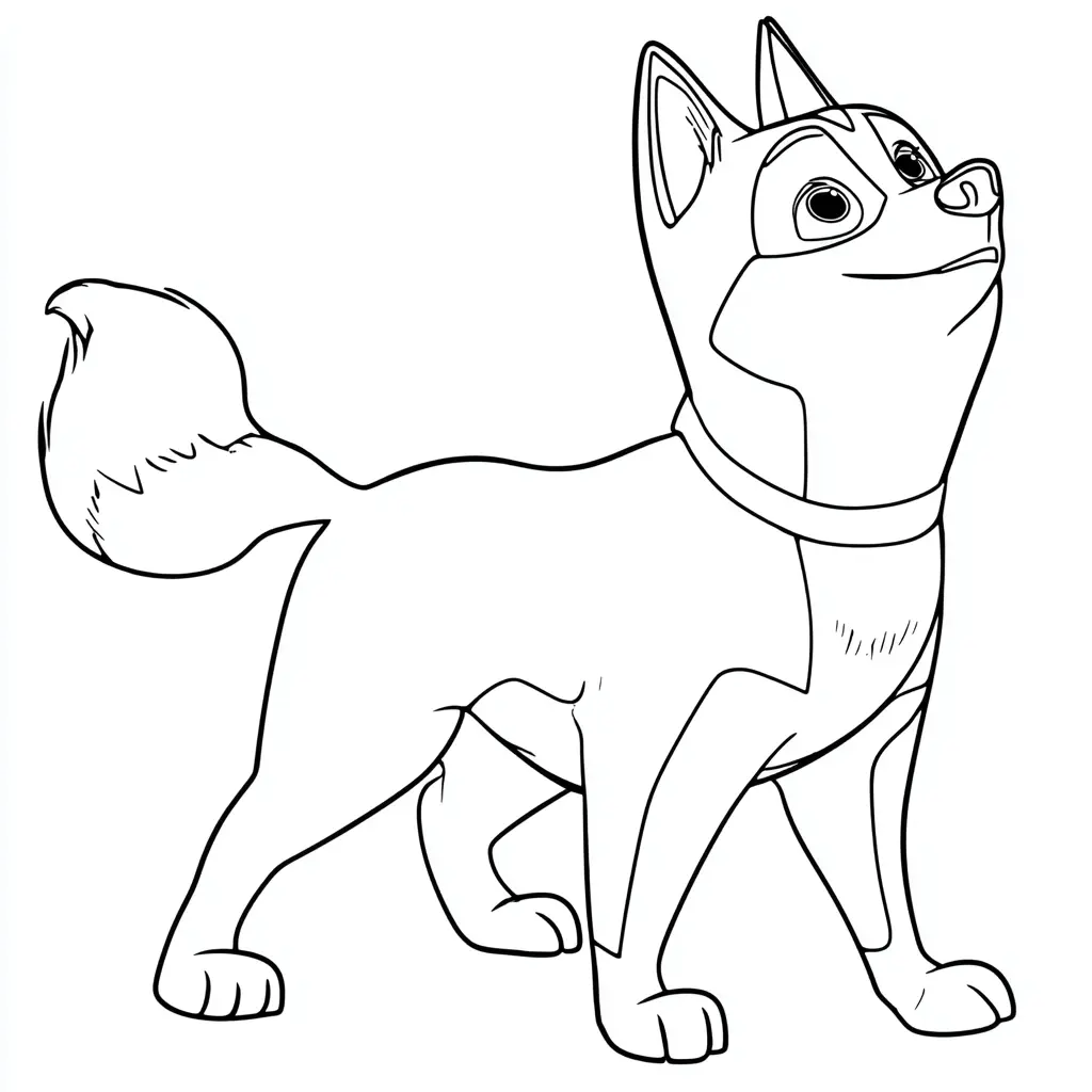 Dibujo de husky siberiano de dibujos para colorear Dibujo de husky siberiano de dibujos para colorear
