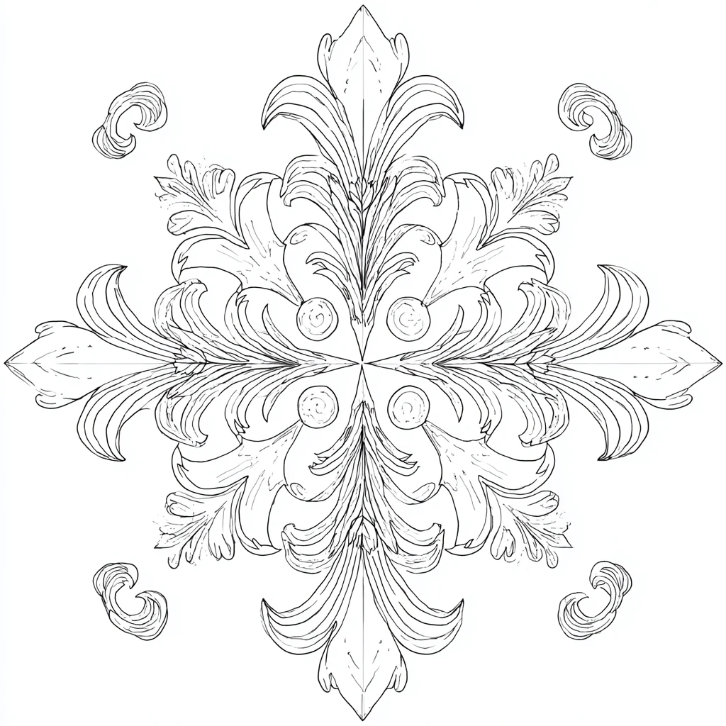 Dibujo de mandala de filigrana ornamental de flor de lis para colorear Dibujo de mandala de filigrana ornamental de flor de lis para colorear
