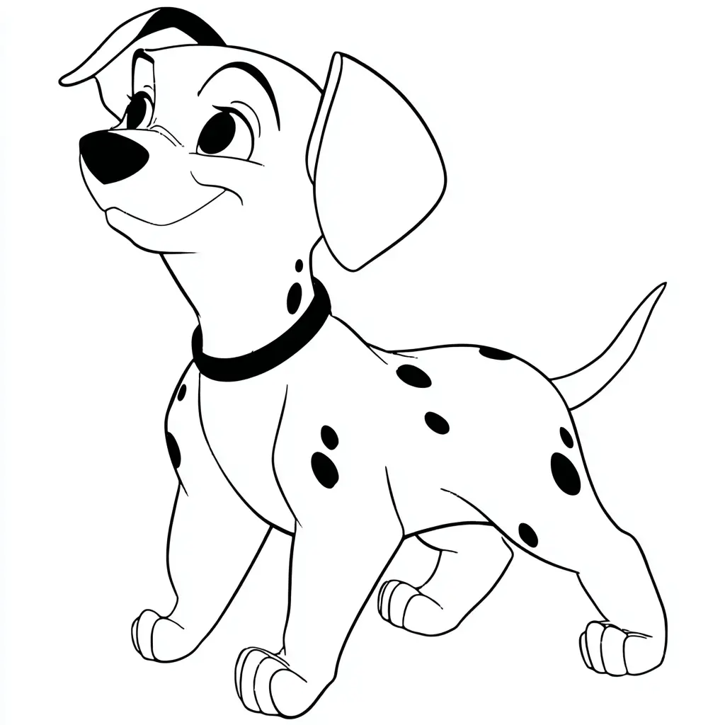 Dibujo de cachorro de dálmata para colorear
