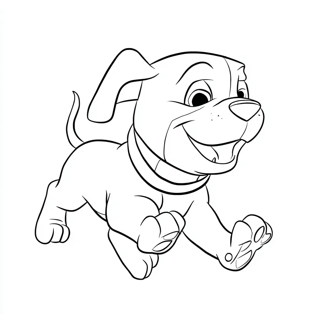 Dibujo de cachorro rottweiler de dibujos para colorear Dibujo de cachorro rottweiler de dibujos para colorear