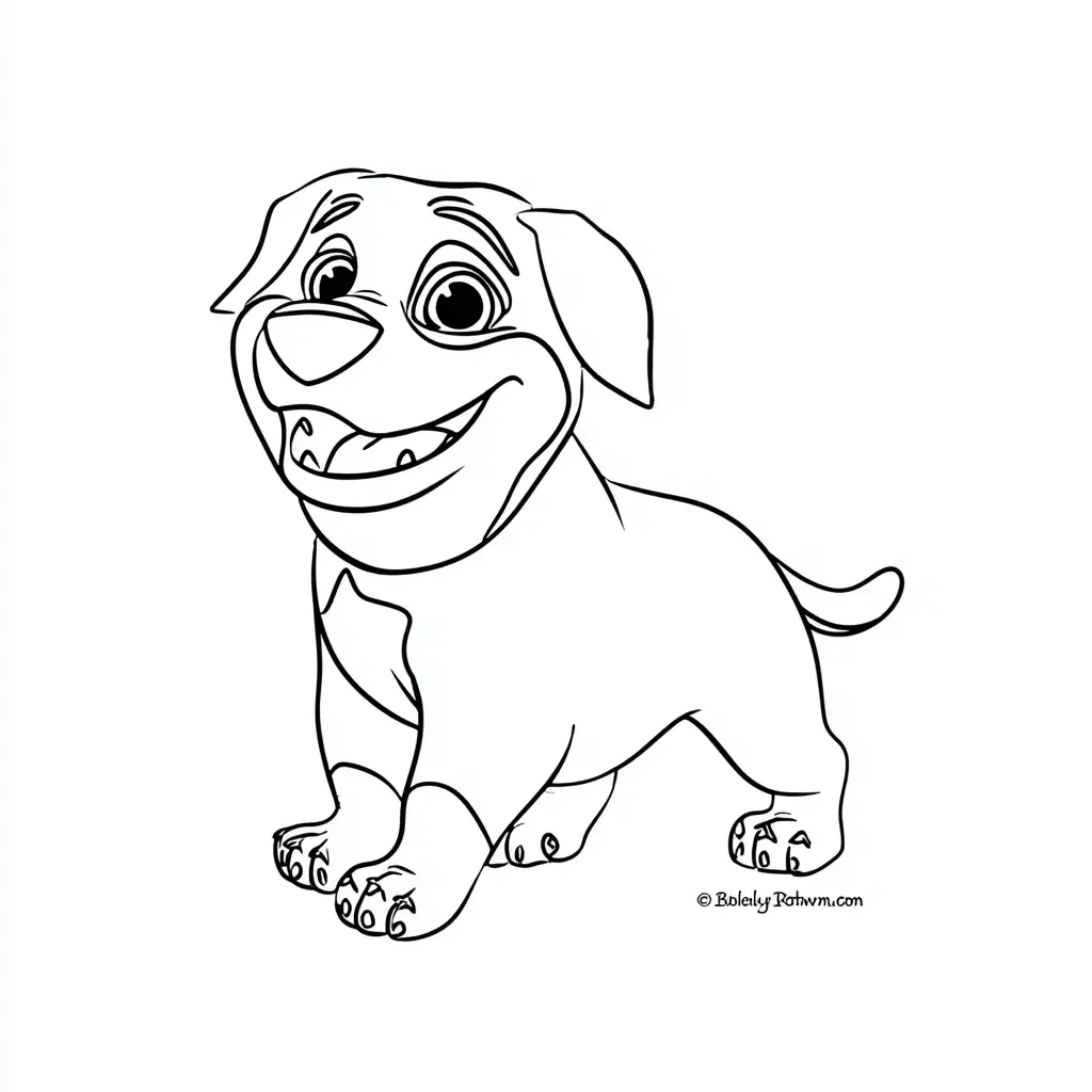 Dibujo de cachorro rottweiler sencillo para colorear Dibujo de cachorro rottweiler sencillo para colorear