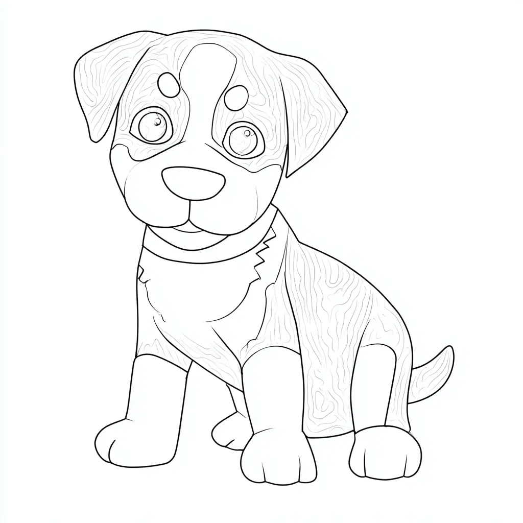 Dibujo de perrito rottweiler zentangle para colorear Dibujo de perrito rottweiler zentangle para colorear