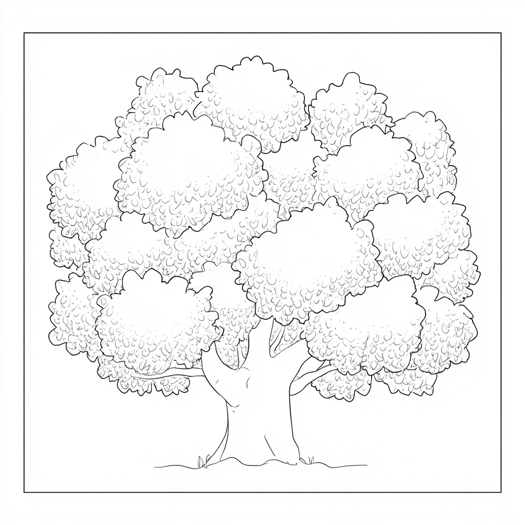 Dibujo de el gran roble del campo para colorear Dibujo de el gran roble del campo para colorear
