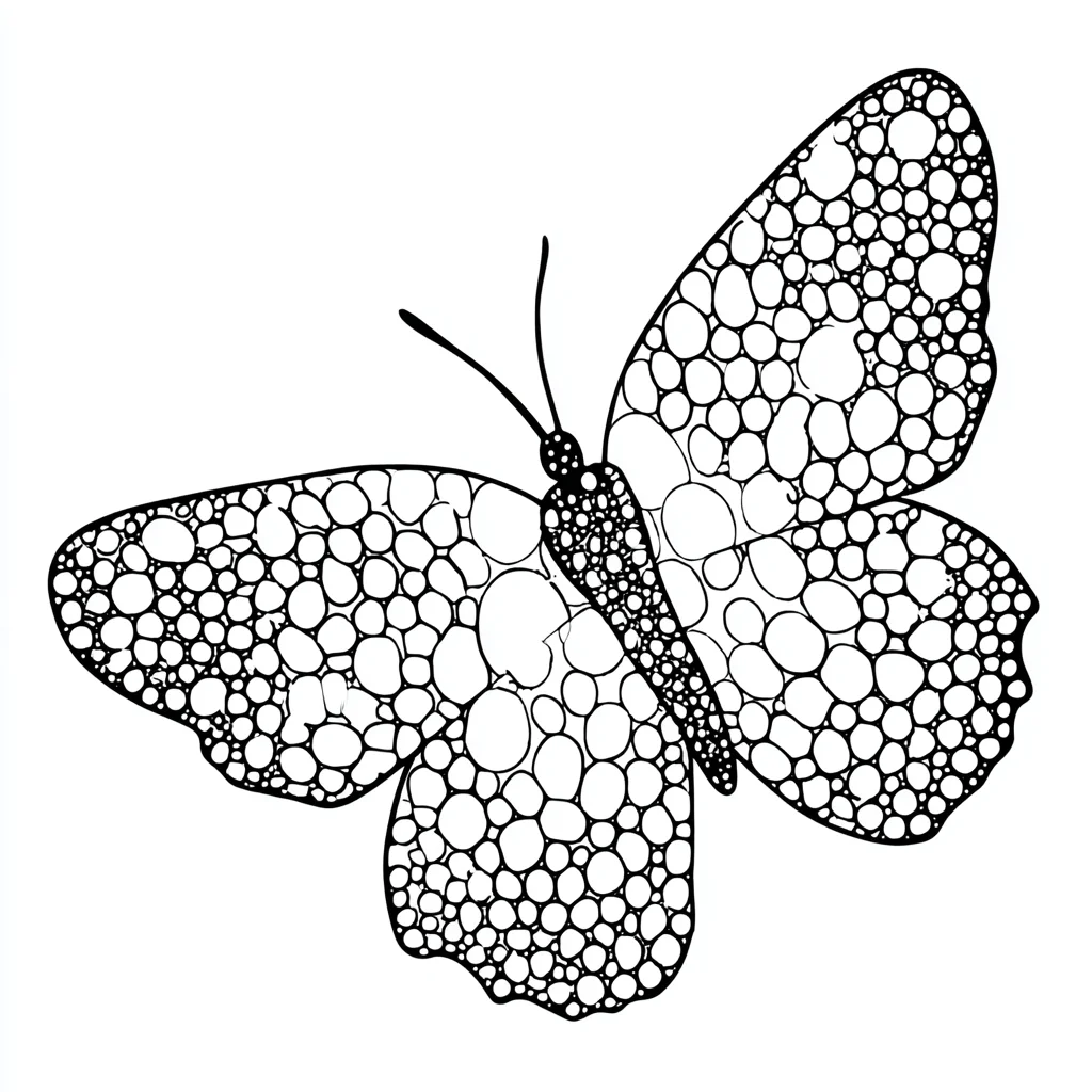 Dibujo de mariposa frágil ornamental para colorear Dibujo de mariposa frágil ornamental para colorear