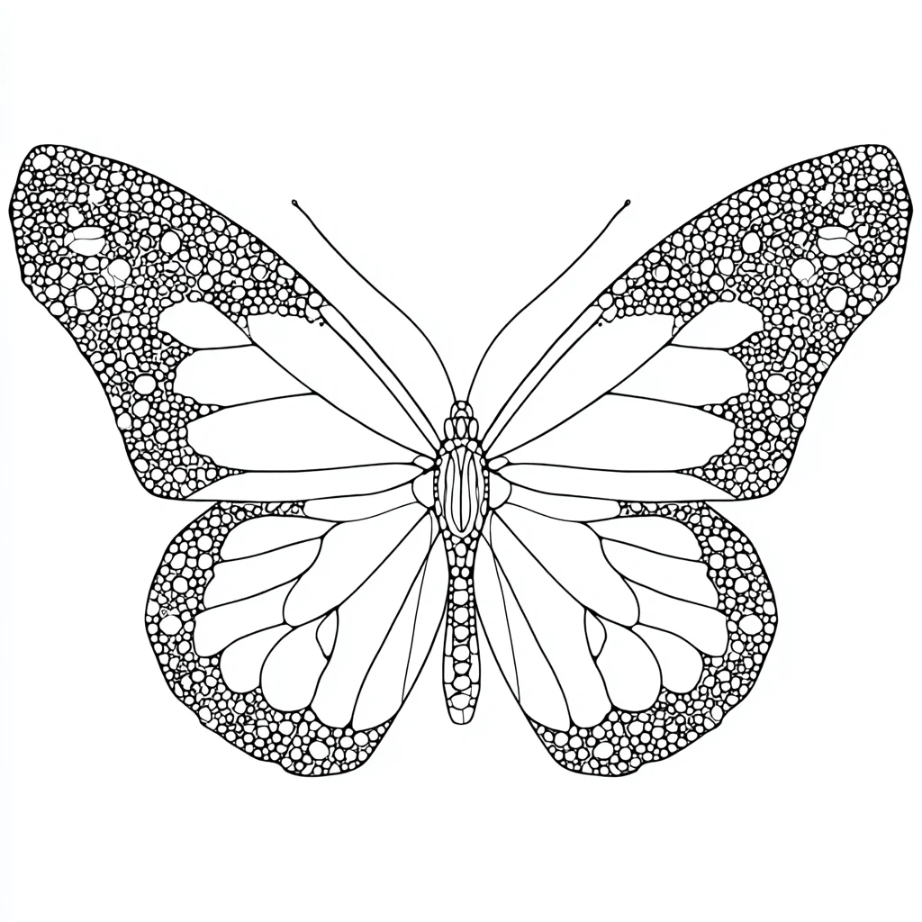 Dibujo de mariposa decorativa de cristal para colorear Dibujo de mariposa decorativa de cristal para colorear