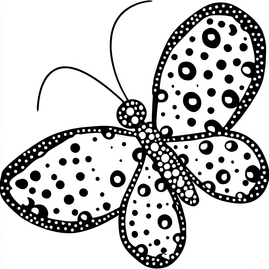 Dibujo de bonita mariposa artística para colorear Dibujo de bonita mariposa artística para colorear
